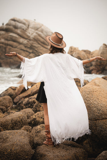 Kimono Flecos IANSA white